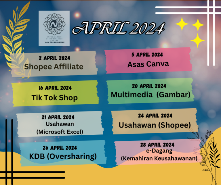 JADUAL AKTIVITI APRIL 2024
